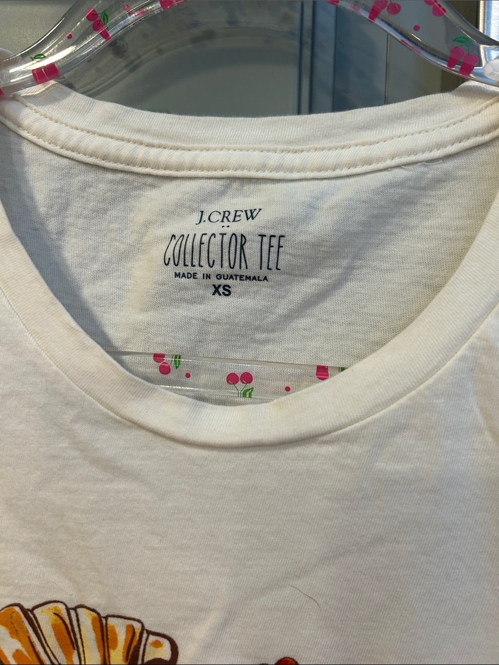 J. Crew White Pastry Graphic Short Sleeve Tee - Picture 3 of 5